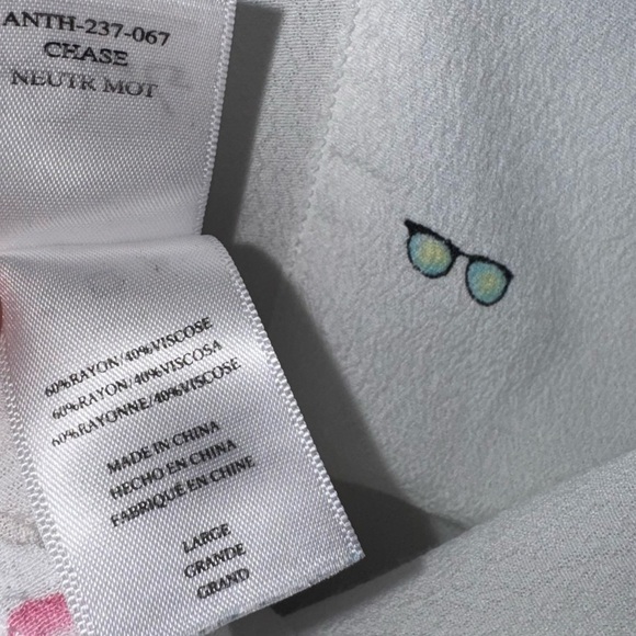 RAILS Whitney Shirt in Chase Sunglasses Print Short Sleeve Button Down Top Large - Picture 4 of 6